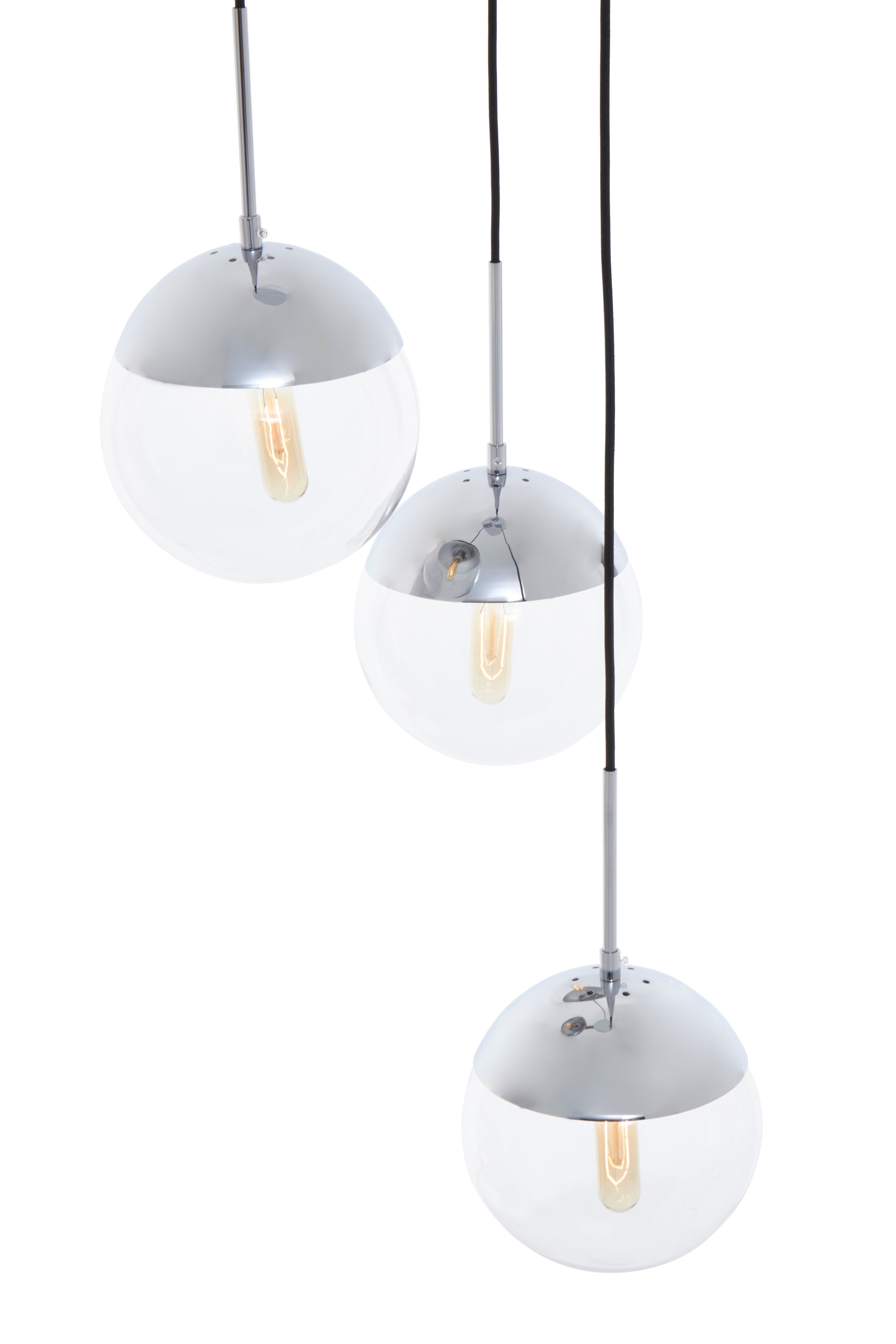 Kidston Chrome Finish 3 Pendant Light